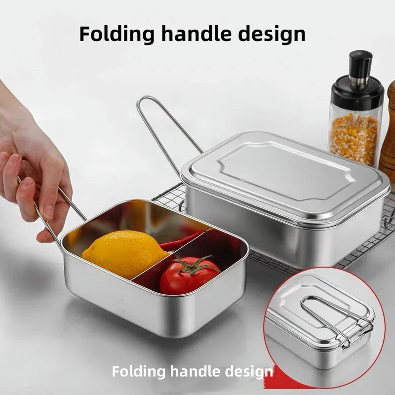Axyaa Stainless Steel Lunch Box - Large Capacity Food Storage Container