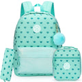 Axyaa Girls School Backpack Set: Bag, Lunch Bag, Pencil Case | Lightweight, Multi-Purpose Daypack