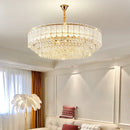 Axyaa Modern Crystal Chandelier Light - Elegant Glass Lamp for Home Living Dining Bedroom