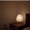 Axyaa Wabi-sabi Table Lamp: Ins-style Ambient Rice Paper & Metal Light for Living Room