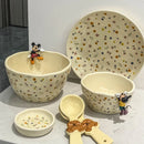 Axyaa Korean Floral Ceramic Bowl: Elegant INS Style for Home Dining