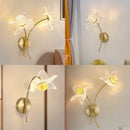 Axyaa LED Flower Wall Lamp for Bedroom Dining Room Living Room Decor