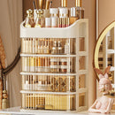 Axyaa Clear Drawer Cosmetic & Jewelry Organizer: Large Capacity, Multi-layer Desktop Storage Box