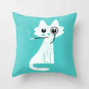 Axyaa Cartoon Animal Pillowcase: Office Car Seat Decor, Sofa Bedroom Cute Pillowcase