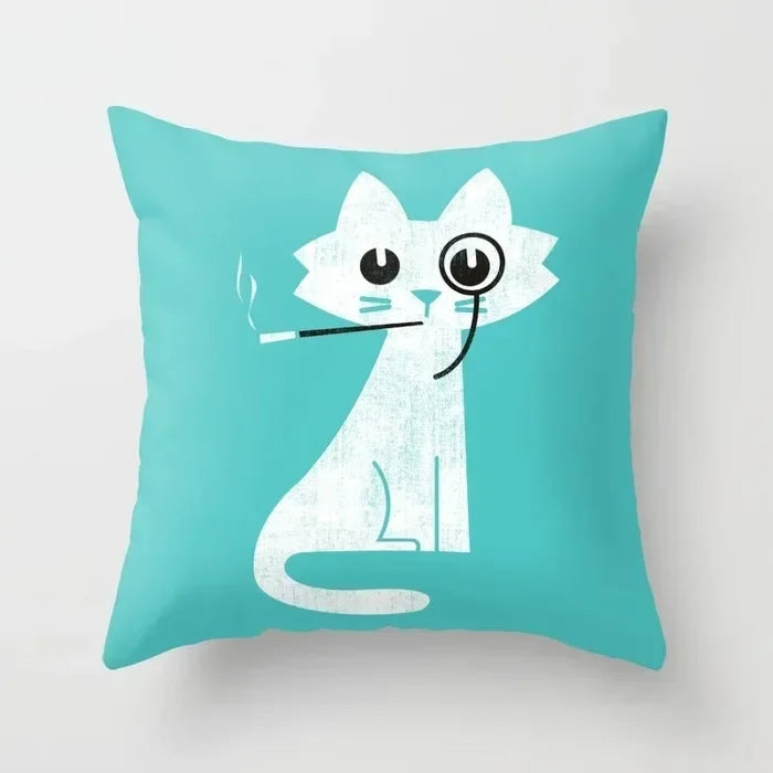 Axyaa Cartoon Animal Pillowcase: Office Car Seat Decor, Sofa Bedroom Cute Pillowcase