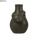 Axyaa Ceramic Floral Vase for Elegant Room Decor and Flower Arrangement