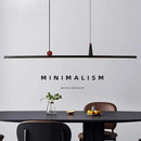 Axyaa Black Aluminum LED Chandelier - Modern Pendant Light for Office Island & Bar Table
