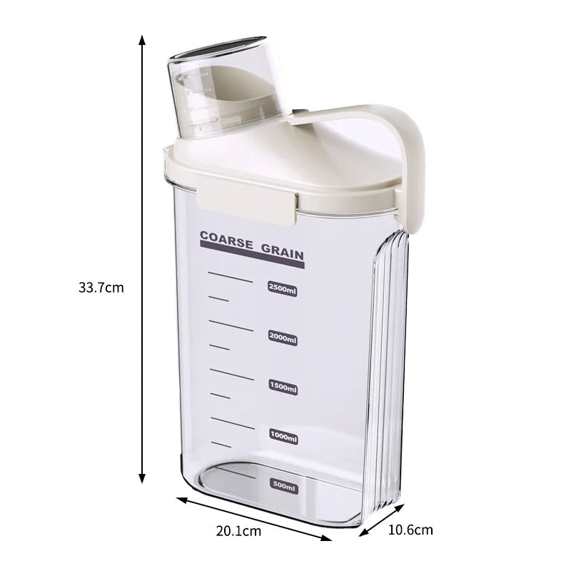 Axyaa 2500ML Food Storage Tank with Measuring Cup