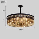 Axyaa Smokey Grey Glass Crystal Chandelier E14 for Home Decor Lighting