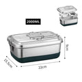 Axyaa Stainless Steel 304 Lunch Box Set - Leak-Proof Bento Box for Adults & Students