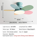 Axyaa Nordic Kids Room Ceiling Fan Light Pendant LED Creative Design Home Decor