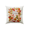 Axyaa Red Leaf Elk Harvest Pillow Cover for Autumn Home Decor