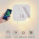 Axyaa USB Wall Wash LED Bed Light with Adjustable Spotlight