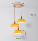 Axyaa Retro Modern Orange Chandelier for Dining, Study, and Bar