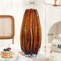 Axyaa Carambola Glass Vase Hydroponics for Artificial Flowers Decor