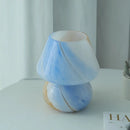 Axyaa Glass Mushroom Table Lamp LED E27/E14 USB Dimmable Night Light