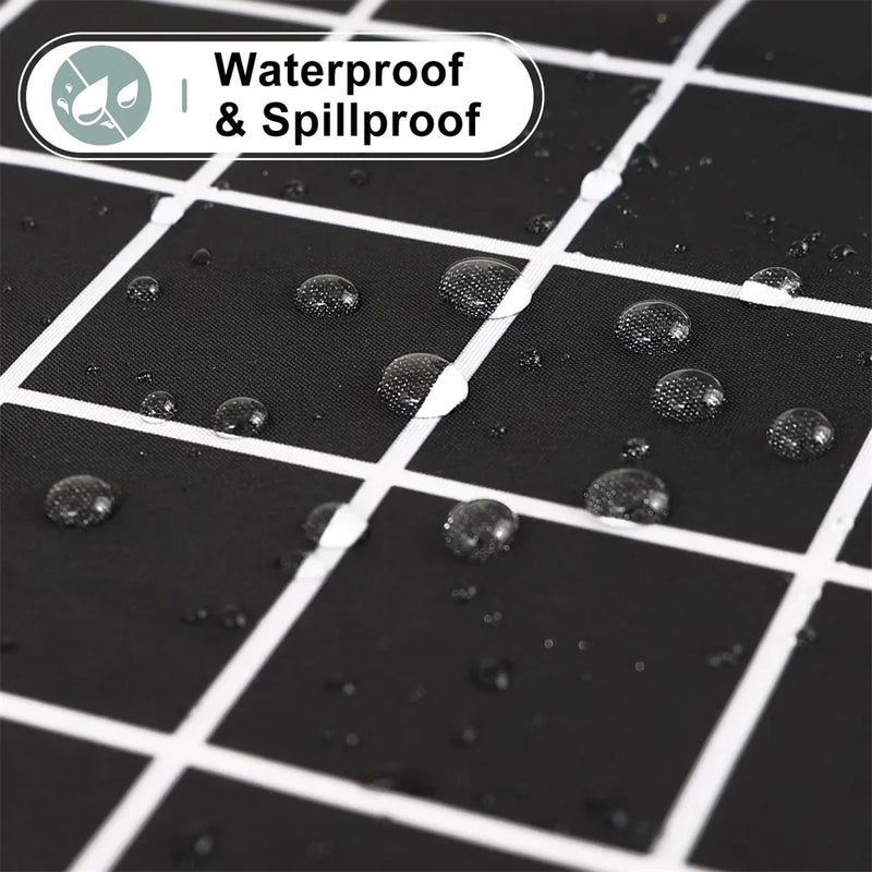 Axyaa Plaid Waterproof Tablecloth | Stain Proof & Washable Table Cover