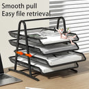 Axyaa 3-Tier Desktop File Manager and Stacking File Rack for Office Storage