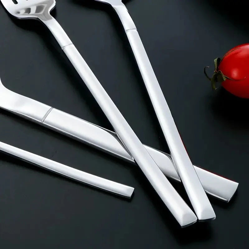 Axyaa Stainless Steel Tableware Set - High-End Knife, Fork, Spoon for Kitchen & Restaurant