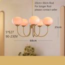 Axyaa Vintage Pink Bedroom Pendant Light - Medieval Style Cream Fixture