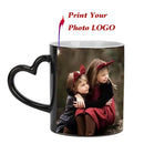 Axyaa Magic Photo Mug Customized with Your Image and Text - Ceramic Tea Cup