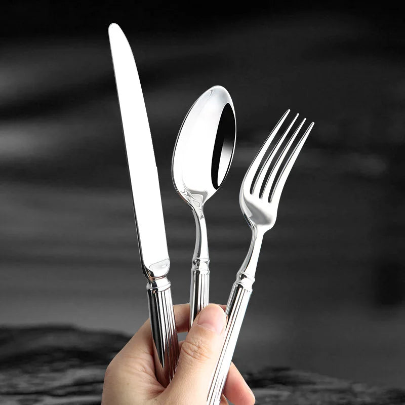 Axyaa Stainless Steel Cutlery Set for Western Dining