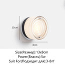 Axyaa Glass LED Wall Lamp Sconce for Home Decor and Indoor Lighting