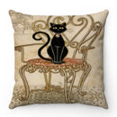 Axyaa Cartoon Cat Pattern Sofa Cushion Covers - Lovely Animal Pillowcase