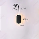 Axyaa LED Adjustable Angle Wall Lamp USB Charging Dimmable Reading Light