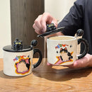 Axyaa Cute Cat Mug | Funny Ceramic Coffee Cup | Personalized Gift Cup