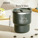 Axyaa Stainless Steel Insulated Milk Coffee Mug - Double Wall, Portable, Sealed Cup