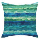 Axyaa Watercolor Waves Decorative Pillow Cover - Sofa, Bedroom, Car - Pattern Cushion Cover