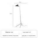 Axyaa Industrial Spider Arm Tripod Floor Lamp with Rotating Lampshade