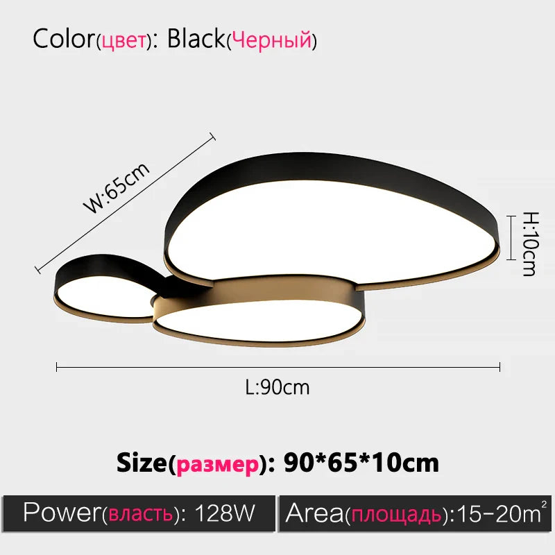 Axyaa Simple Nordic Modern Ceiling Lights LED Lamp Home Decor