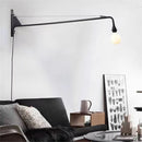 Axyaa Retro Pipe Wall Lamp Swing Arm Lighting E27 Decor Artist Kitchen Light