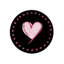 Pink Love Plush Carpet by Axyaa: Cute Minimalist Bedroom Rug for a Cozy Living Space