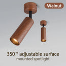 Axyaa Nordic Wood Grain LED Ceiling Light Spotlight for Home and Restaurant Decor