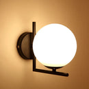 Axyaa Modern Glass Wall Sconce, LED Wall Lamp for Bedside, Hallway, Living Room