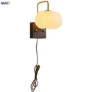 Axyaa Walnut Wood LED Wall Lamp Contemporary Nordic Light Fixture