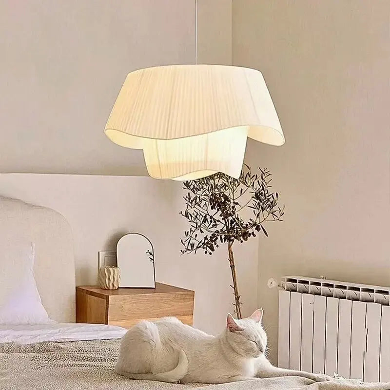 Nordic Style Fabric Chandelier for Home Decor - Axyaa