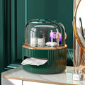 Axyaa Rotating Tissue Box Holder & Cosmetic Organizer
