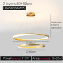 Axyaa Modern Luxury Circle Chandelier Set