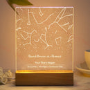 Axyaa Personalized Constellation Chart Lamp for Couples MOM DAD LOVE Family Birthday Gift