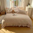 Axyaa Spring Flowers Princess Bedding Set: Duvet Cover, Sheet, Pillowcases