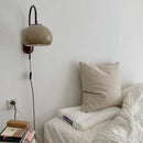 Axya Soot Glass Solid Wood Wall Lamp for Bedroom Study Living Room