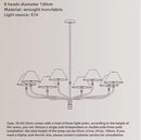 Axyaa Branch Fabric Chandelier: Minimalist Bedroom & Dining Room Lighting
