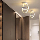 Axyaa Modern LED Ceiling Light Rings Indoor Lighting Fixture for Hallways and Aisles