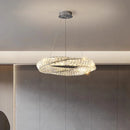 Axyaa Crystal Pendant Light for Living Room Dining Bedroom - Postmodern Design
