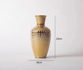Axyaa Gold Vases: Ceramic Floral Home Decor for Living Room, Foyer, Homestay