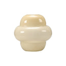 Cream Glass Vase Axyaa - Mid Century Modern Living Room Flower Decor
